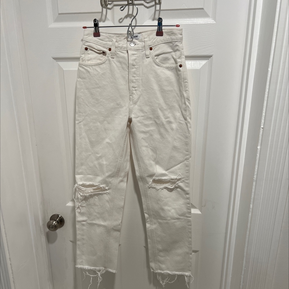 White re/done jeans